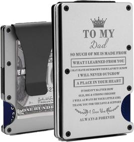 img 4 attached to Streamline your essentials with the Multi-functional Minimalist Wallet for Men