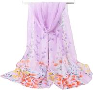 acotavie women's chiffon scarf: fashionable print pattern shawls wraps logo