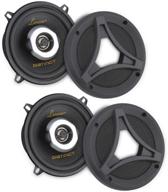 🚗 upgrade your car audio experience with lanzar dct65.2 2-way universal car stereo speakers - 180w dual 6.5 inch quick replacement component speakers - pro audio quality logo