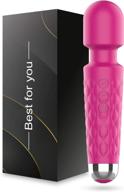 rose rechargeable wand massager: upgraded waterproof handheld bullet for ultimate neck, shoulder, and back relief for women and men! logo