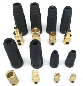 img 1 attached to 🔌 KINGQ Welding Lead Cable Joint Quick Connector Pair, DINSE Style, 200-300Amp (#4-#1), 35-50 SQ-MM, 2-Set