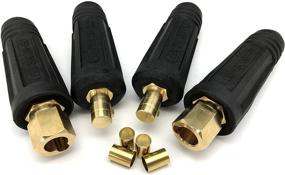 img 4 attached to 🔌 KINGQ Welding Lead Cable Joint Quick Connector Pair, DINSE Style, 200-300Amp (#4-#1), 35-50 SQ-MM, 2-Set