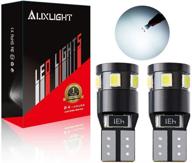 💡 auxlight ультра яркие 194 168 2825 w5w t10 светодиодные лампы ксенон белый, без ошибок 9-smd 2835 чипы 6000k замена для внутреннего салона автомобиля, карта, двери, комплименты, фары (2 штуки) логотип