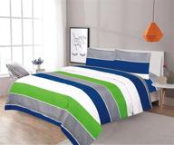 sapphire home stripes multicolor bedding logo