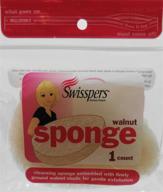 🌰 swisspers walnut exfoliating sponge: gentle skincare with natural walnut, 2-piece set logo