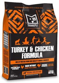 img 2 attached to 🦃 SquarePet HMLC Turkey & Chicken Formula Dry Dog Food: High Meat, Low Carb, All Life Stages, More Protein, No Peas/Legumes/Lentils/Potatoes - 23lbs