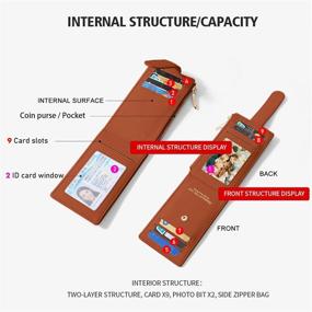 img 2 attached to 💼 Стильные двухскладочные кошельки на молнии - незаменимый аксессуар в сумке для женщин