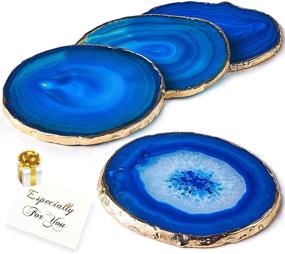 img 4 attached to Gorgeous Brazilian Gemstone Coasters for Your Aesthetic and Functional Goals