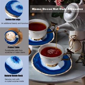 img 3 attached to Gorgeous Brazilian Gemstone Coasters for Your Aesthetic and Functional Goals