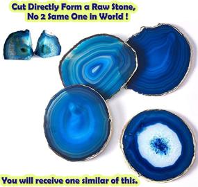 img 1 attached to Gorgeous Brazilian Gemstone Coasters for Your Aesthetic and Functional Goals