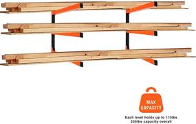 img 3 attached to 🪵 3-Level Wallmaster Lumber Storage Organizer