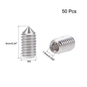 img 2 attached to Uxcell M3X6Mm Internal Socket Stainless