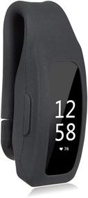 img 4 attached to 📎 TOMALL Clip Holder for Fitbit Inspire/Inspire HR - Silicone Sport Pocket Clip Replacement (Black) - Ideal for Women and Men