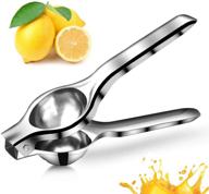 🍋 stainless steel manual lemon squeezer press - solid metal handheld juicer, professional presser and extractor for citrus fruits - kitchen gadget for seedless fruit juice, cocktails, orange, lime logo