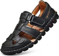 👞 jions leather fisherman sandals: style meets comfort with adjustable straps логотип