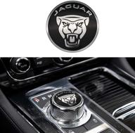 🚘 black jaguar car interior decoration gear shift knob panel frame cover for xf xe xj xj f-pace - enhance your car's style logo