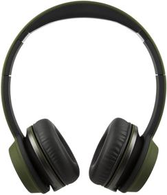 img 2 attached to 🎧 Immerse in Crystal-Clear Sound with Monster NTune On-Ear Headphones in Stunning Matte Green