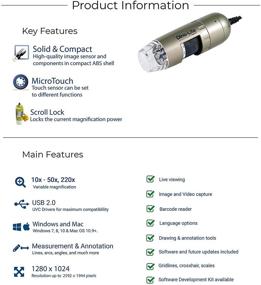 img 1 attached to 🔬 Dino-Lite USB Digital Microscope AM4113T: High-Quality 1.3MP Imaging, Powerful Optical Magnification & Measurement Capabilities