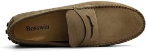 img 2 attached to Bosswin Moccasin Cowhide Premium Breathable Men's Shoes