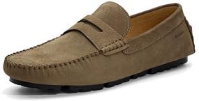 img 4 attached to Bosswin Moccasin Cowhide Premium Breathable Men's Shoes