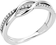 jude jewelers stainless steel waved knot ring for engagement, wedding, promise, anniversary and statement logo