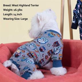 img 2 attached to 🐶 KYEESE Soft Dog Pajama Owl with Stretchable Material – Comfy Dog Onesie Pjs for Pet Clothes