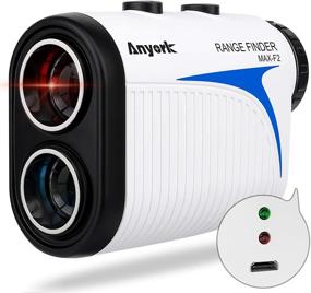 img 4 attached to 🏌️ Anyork Rechargeable Golf Rangefinder with Slope Compensation On/Off, 1500 yards Distance, Laser Range Finder Gift, Flag-Lock Technology with Vibration, USB Charging, Clear View, Fast Reading, Continuous Scan, Gift Package