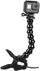img 4 attached to 📷 Suptig Jaws Flex Clamp Mount Gooseneck for GoPro Hero & Arlo Action Cameras - Secure & Versatile Mount