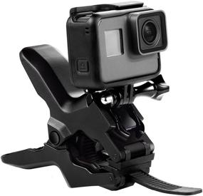 img 1 attached to 📷 Suptig Jaws Flex Clamp Mount Gooseneck for GoPro Hero & Arlo Action Cameras - Secure & Versatile Mount