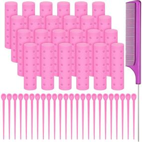 img 4 attached to Rollers Plastic Curlers Pintail Hairdressing Hair Care