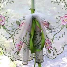 img 2 attached to Balloon Farmhouse Embroidered Curtains 24X59Inch