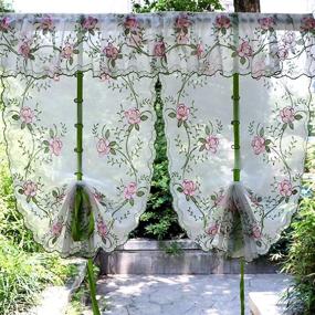 img 3 attached to Balloon Farmhouse Embroidered Curtains 24X59Inch