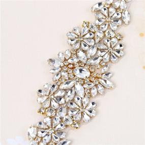 img 3 attached to XINFANGXIU Wedding Rhinestone Applique Glorious