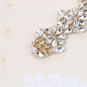 img 1 attached to XINFANGXIU Wedding Rhinestone Applique Glorious