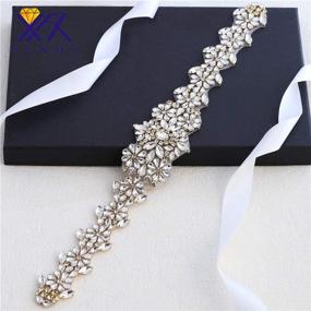 img 4 attached to XINFANGXIU Wedding Rhinestone Applique Glorious