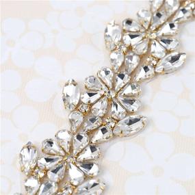 img 2 attached to XINFANGXIU Wedding Rhinestone Applique Glorious