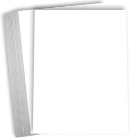img 4 attached to Hamilco 8.5x11 White Cardstock - Thick Paper, 100 lb Heavyweight Cover Stock - Ideal for Brochures, Awards, and Stationery Printing - 100 Pack
