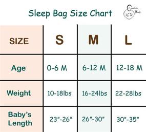 img 1 attached to 🌙 Organic Cotton Sleep Sack by Cambria Baby. Cozy and Safe, featuring a Convenient Bottom to Top Zipper for Easy Diaper Changes. Available in White and Gray Cloud Pattern, Suitable for Girls and Boys. 2 Pack in Medium Size.