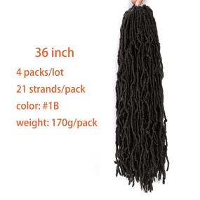 img 3 attached to Inch Crochet Looped Braids Extensions