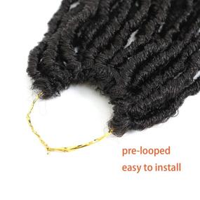 img 1 attached to Inch Crochet Looped Braids Extensions