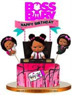 🎀 jshend baby party: adorable pink girl cake topper for baby showers and baby theme parties (boss2) логотип