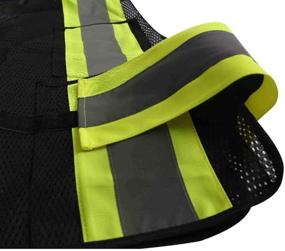 img 1 attached to Reflective Stripes Knitted Construction Workwear Occupational Health & Safety Products and Personal Protective Equipment