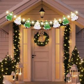 img 3 attached to Christmas Decoration Garlands Fireplace Decorative Event & Party Supplies