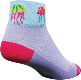 img 1 attached to 2-inch Jellyfish Cycling/Running Socks for Women by SockGuy