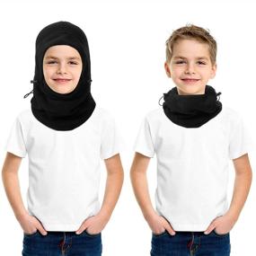 img 2 attached to 🧒 Children's Windproof Balaclava Covering for Boys - Essential Accessories, Hats & Caps