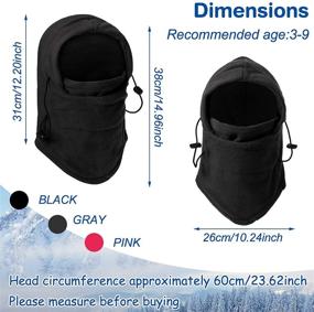 img 1 attached to 🧒 Children's Windproof Balaclava Covering for Boys - Essential Accessories, Hats & Caps