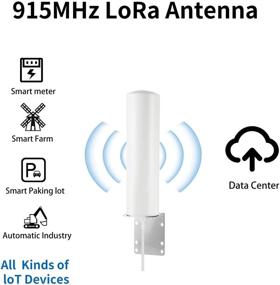 img 1 attached to 📶 Waterproof 915MHz and 868MHz Antenna - 10dBi Omni-Directional Cellular LoRaWAN Antenna for Long-Range Connectivity with 5 Meter Cable - Compatible with RAK, Nebra, Bobcat 300, Helium Hotspot, and HNT Miner Mining Devices