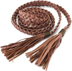 img 2 attached to CHIC DIARY Women Braided Skinny Women's Accessories and Belts