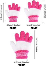 img 2 attached to 🧤 Warm Knitted Gloves for Girls: Must-Have Winter Accessories