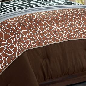 img 1 attached to WPM Comforter Alternative Bedding Giraffe